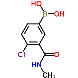 [4-Chloro-3-(methylcarbamoyl)phenyl]boronic acid Structure