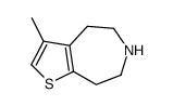 5,6,7,8-TETRAHYDRO-3-METHYL-4H-THIENO[2,3-D]AZEPINE structure