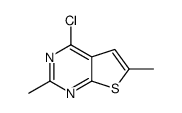 4-氯-2,6-二甲基噻吩并[2,3-d]嘧啶结构式