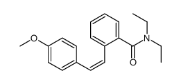 N,N-diethyl-2-[2-(4-methoxyphenyl)ethenyl]benzamide结构式