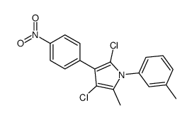 2,4-dichloro-5-methyl-1-(3-methylphenyl)-3-(4-nitrophenyl)pyrrole Structure