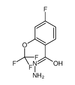 4-FLUORO-2-TRIFLUOROMETHOXY-BENZOIC ACID HYDRAZIDE structure