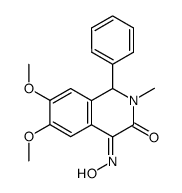 (E)-4-(hydroxyimino)-2-methyl-6,7-dimethoxy-1-phenyl-1,4-dihydro-3(2H)-isoquinolinone Structure