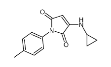 3-(cyclopropylamino)-1-(4-methylphenyl)pyrrole-2,5-dione结构式