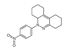 6-(4-nitrophenyl)-2,3,4,6a,7,8,9,10-octahydro-1H-benzo[c]cinnoline结构式
