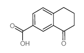 8-氧代-5,6,7,8-四氢萘-2-羧酸结构式