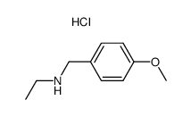 N-(4-甲氧基苄基)乙胺盐酸盐结构式