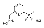 1-[6-(三氟甲基)-2-吡啶基]甲胺二盐酸盐结构式