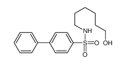 N-(6-hydroxyhexyl)-4-phenylbenzenesulfonamide结构式