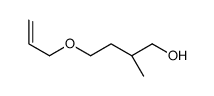 (2R)-2-methyl-4-prop-2-enoxybutan-1-ol结构式