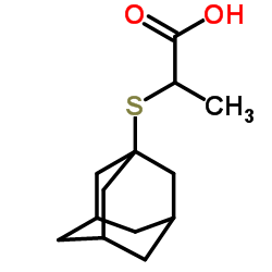 2-(Adamantan-1-ylsulfanyl)propanoic acid Structure