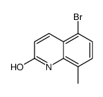 5-溴-8-甲基喹啉-2-醇结构式