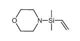4-[(dimethyl(vinyl)silyl)]morpholine Structure