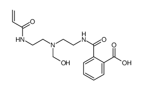 2-[[[2-[(hydroxymethyl)[2-[(1-oxoallyl)amino]ethyl]amino]ethyl]amino]carbonyl]benzoic acid结构式