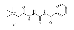 1-acetyl trimethylammonium chloride-4-benzoyl thiosemicarbazide Structure