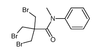 3-bromo-2,2-bis-bromomethyl-propionic acid-(N-methyl-anilide) Structure