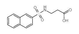 3-[(2-萘磺酰基)氨基]丙酸结构式
