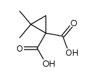 2,2-dimethylcyclopropane-1,1-dicarboxylic acid结构式