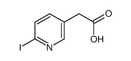 (6-Iodo-3-pyridinyl)acetic acid structure
