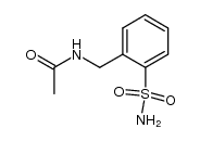 2-(acetylamino-methyl)-benzenesulfonic acid amide结构式