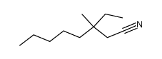3-ethyl-3-methyl-octanenitrile Structure