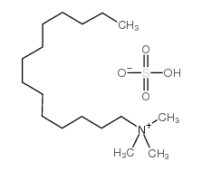 tetradecyltrimethylammonium hydrogen sulfate Structure