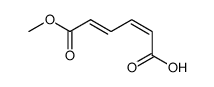 cis,trans-muconic acid monomethyl ester Structure