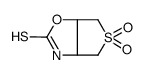 5,5-dioxo-3a,4,6,6a-tetrahydro-3H-thieno[3,4-d][1,3]oxazole-2-thione结构式