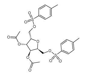 3,4-Di-O-acetyl-2,5-anhydro-1,6-di-O-(p-tosyl)-L-iditol Structure
