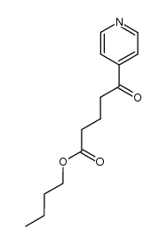 p-(γ-carbobutoxybutyryl)pyridine结构式
