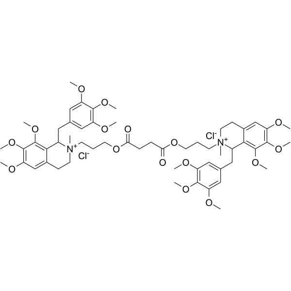 Doxacurium Chloride (Mixture of Diastereomers) Structure