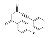 1-(4-bromophenyl)-5-phenylpent-4-yne-1,3-dione Structure