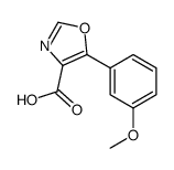 5-(3-甲氧基-苯基)-噁唑-4-羧酸结构式