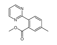 5-甲基-2-(嘧啶-2-基)苯甲酸甲酯结构式