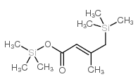 三甲基甲硅烷基 3-三甲基甲硅烷基甲基丁烯酸酯结构式