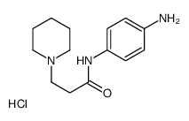 N-(4-aminophenyl)-3-piperidin-1-ylpropanamide,hydrochloride结构式