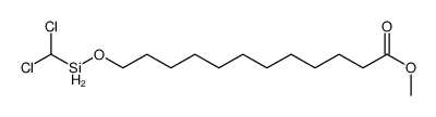 methyl 12-(dichloromethylsilyloxy)dodecanoate结构式