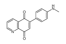 6-[4-(methylamino)phenyl]quinoline-5,8-dione结构式