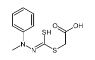 2-[(N-methylanilino)carbamothioylsulfanyl]acetic acid结构式