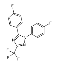 1,5-bis(4-fluorophenyl)-3-(trifluoromethyl)-1,2,4-triazole Structure