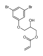 [3-(3,5-dibromophenoxy)-2-hydroxypropyl] prop-2-enoate Structure