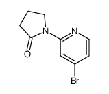 1-(4-溴-2-吡啶基)-2-吡咯烷酮结构式