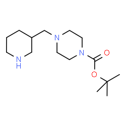 4-(哌啶-3-基甲基)哌嗪-1-甲酸叔丁酯结构式