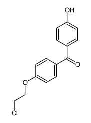 [4-(2-氯乙氧基)苯基](4-羟苯基)甲酮结构式