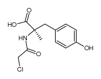 N-Chloroacetyl-D-α-methyltyrosine Structure