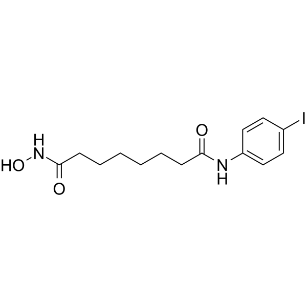 N-Hydroxy-N'-(4-iodophenyl)octanediamide Structure