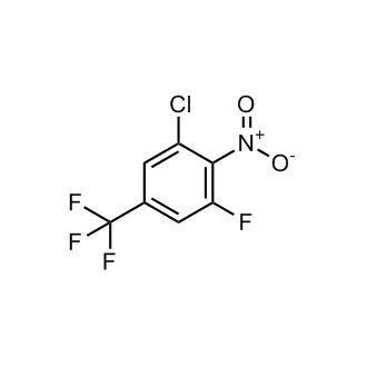 1-氯-3-氟-2-硝基-5-(三氟甲基)苯结构式