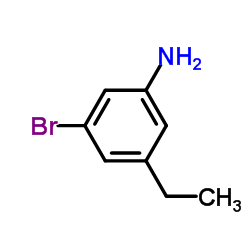 3-溴-5-乙基-苯胺结构式