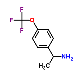 1-(4-(三氟甲氧基)苯基)乙胺结构式