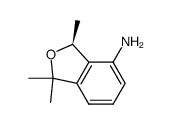 (3S)-1,1,3-trimethyl-2-oxa-4-aminoindan结构式
